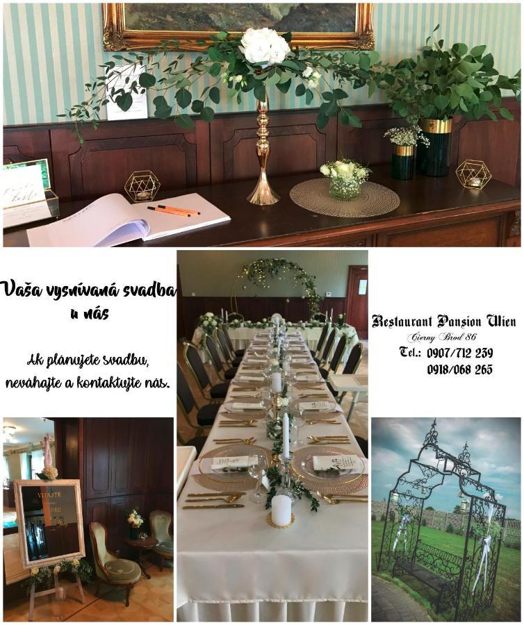 Restaurant Pansion Wien Cierny Brod Buitenkant foto