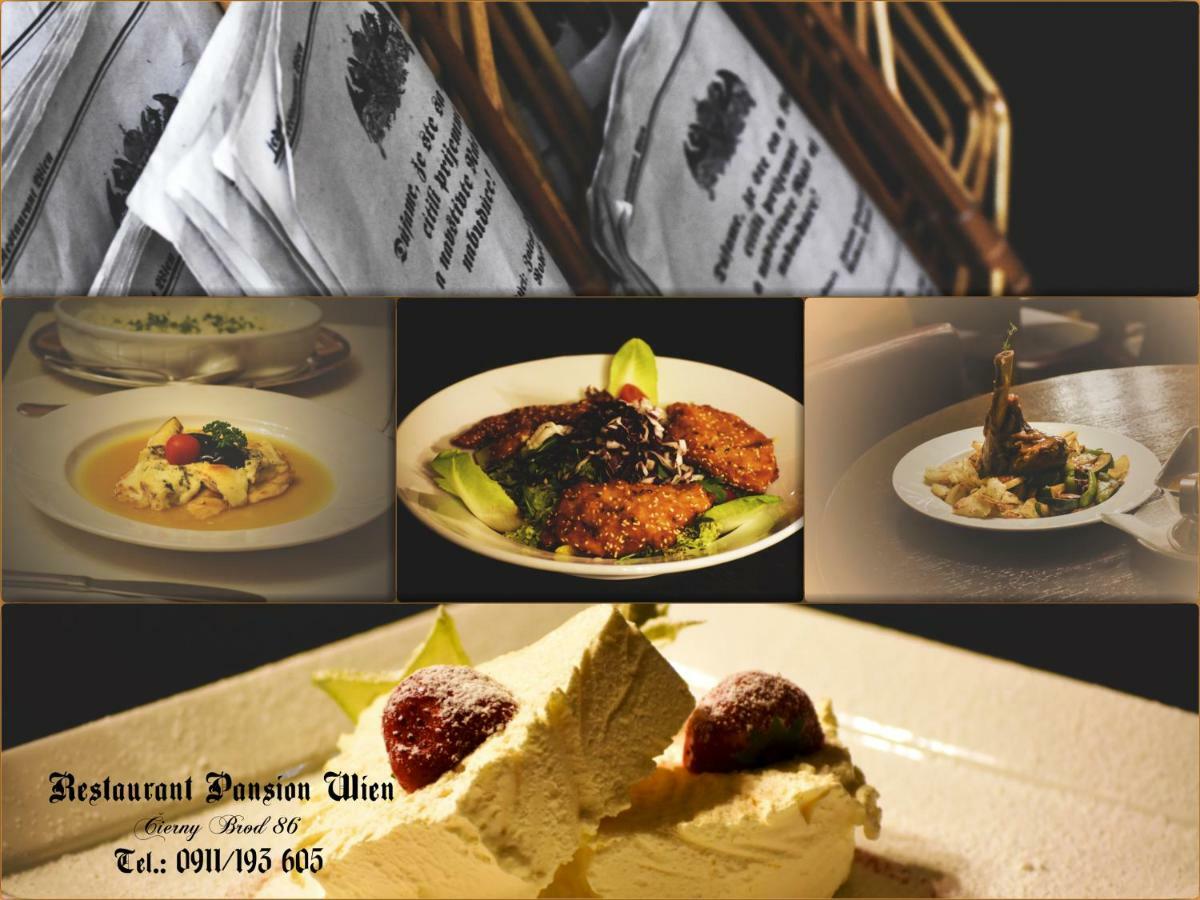 Restaurant Pansion Wien Cierny Brod Buitenkant foto